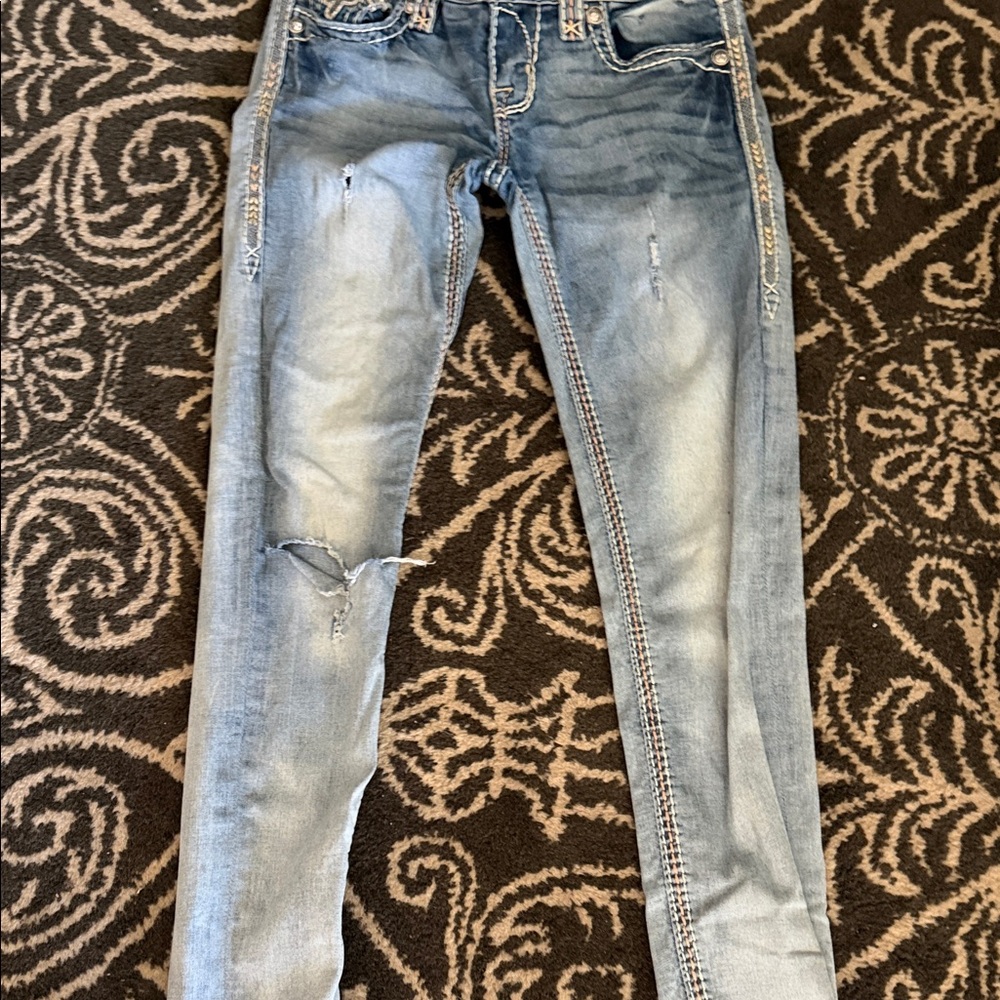 Miss Me Women's Skinny Jeans - Light Blue